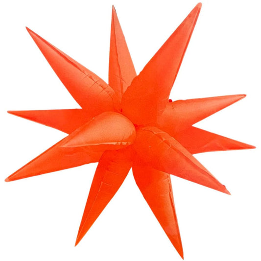Estrella 3d Globo Multipunta Fluo Neon 41'