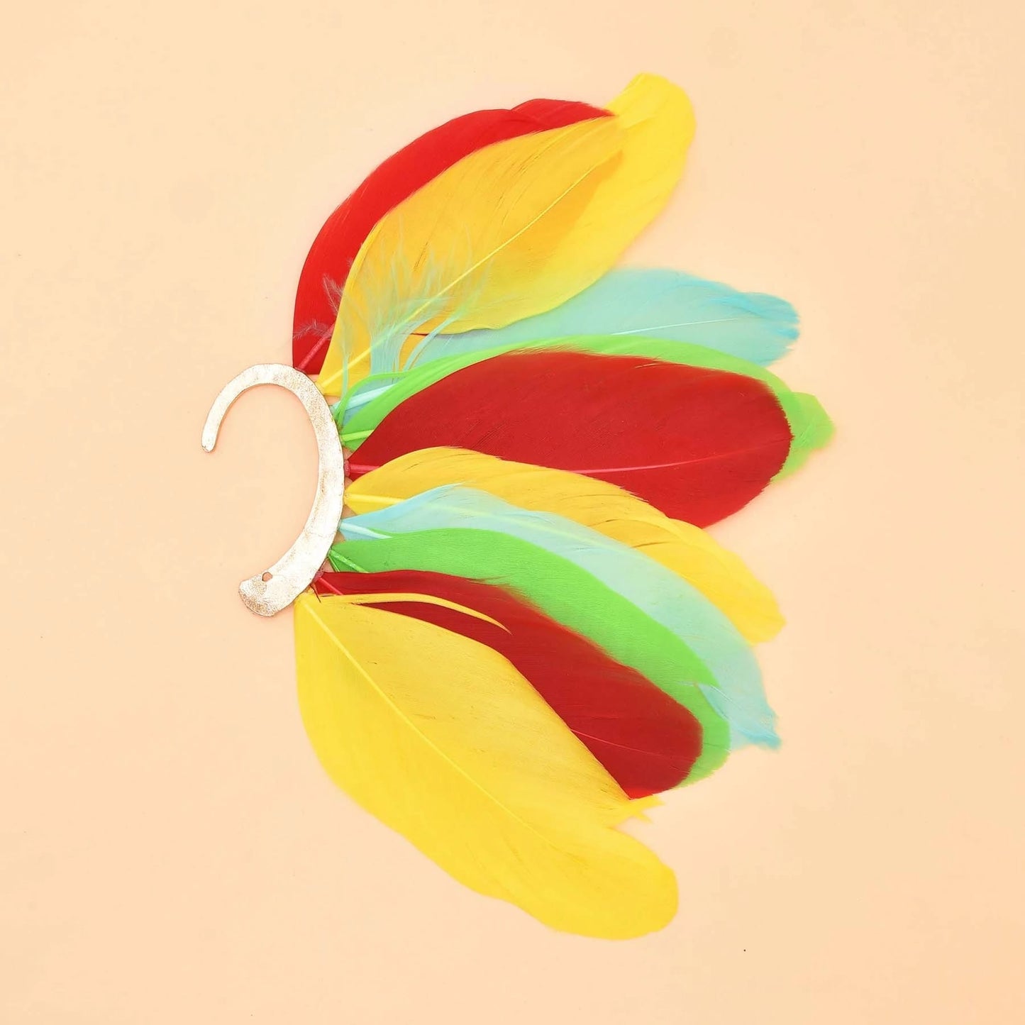 Clip Caravana De Plumas Coloridas