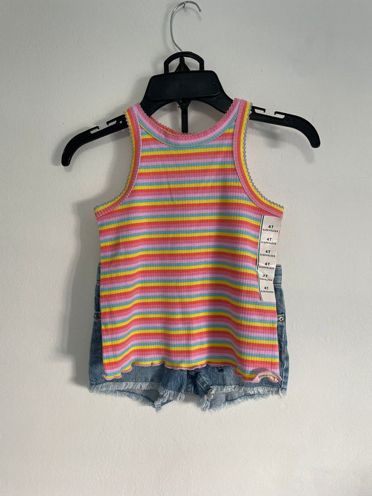 Conjunto Musculosa y short de jean talle 4