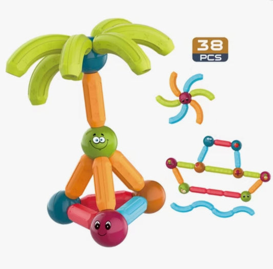 Juego Magnético 38pcs Coloridas Construcción Formas