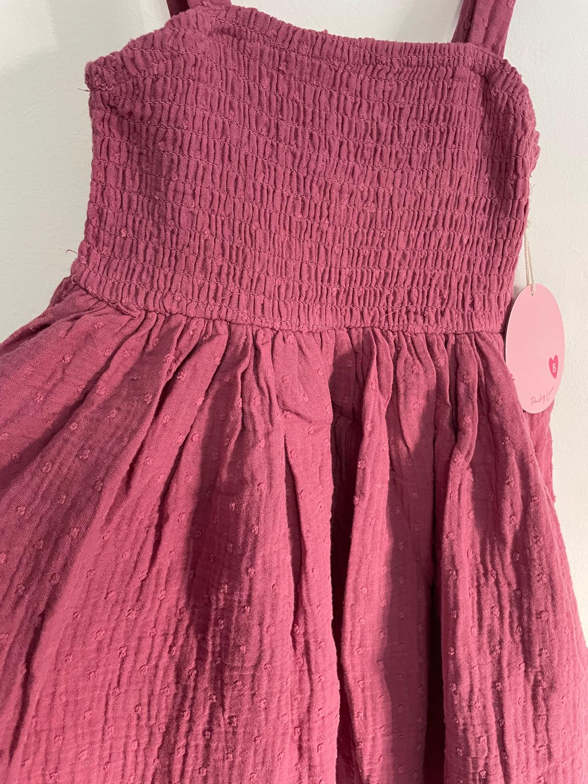 Vestido solera con Broche de pelo talle 6