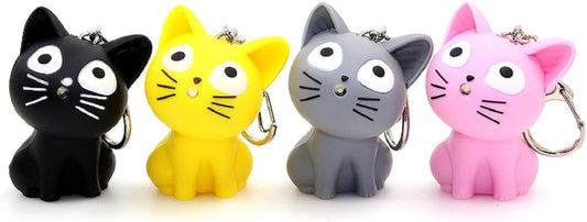 Llavero Gato Con Luz Y Sonido Sorpresitas Souvenirs