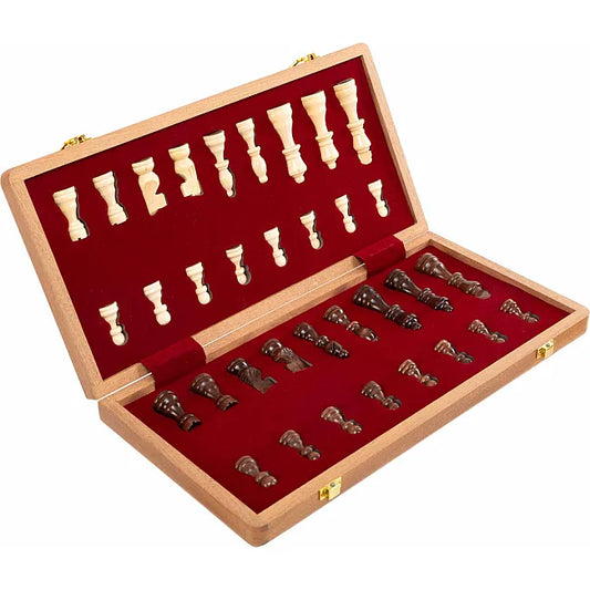 Juego De Ajedrez Profesional Magnético En Madera