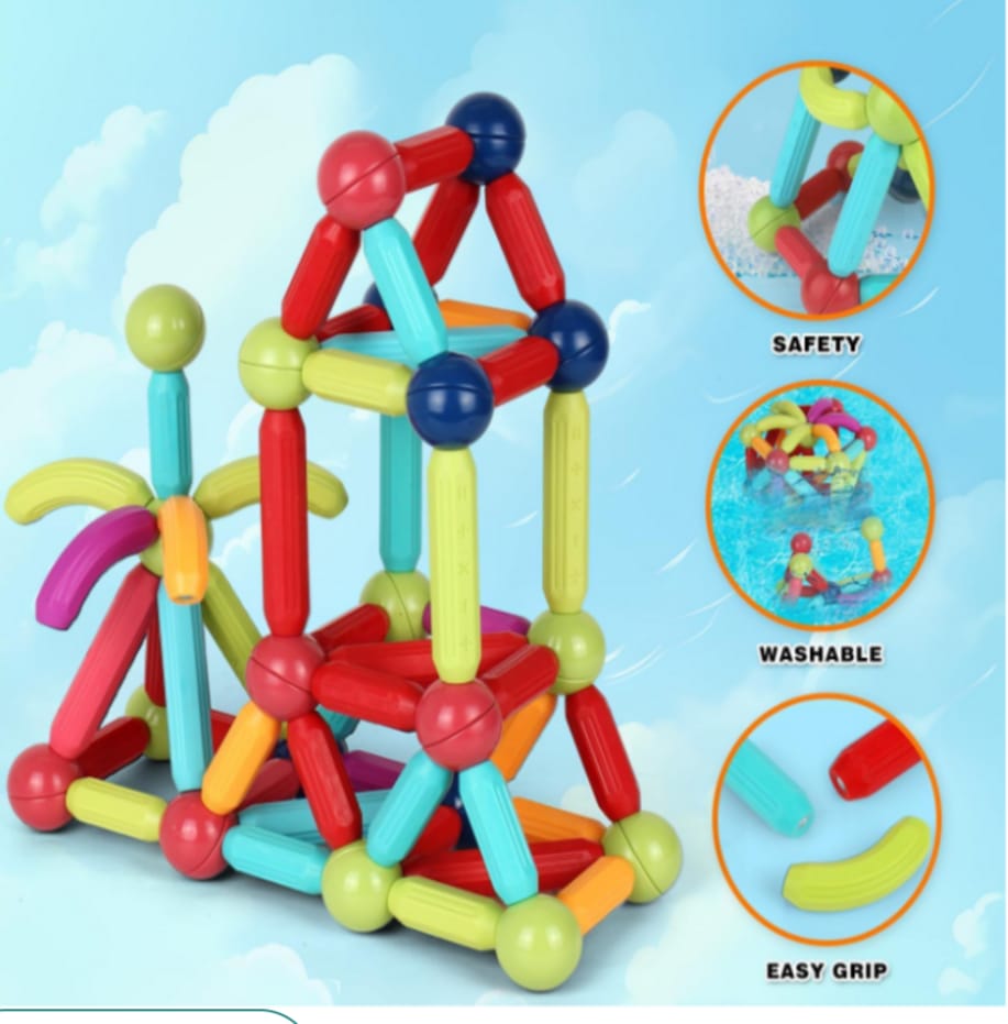 Juego Magnético 38pcs Coloridas Construcción Formas