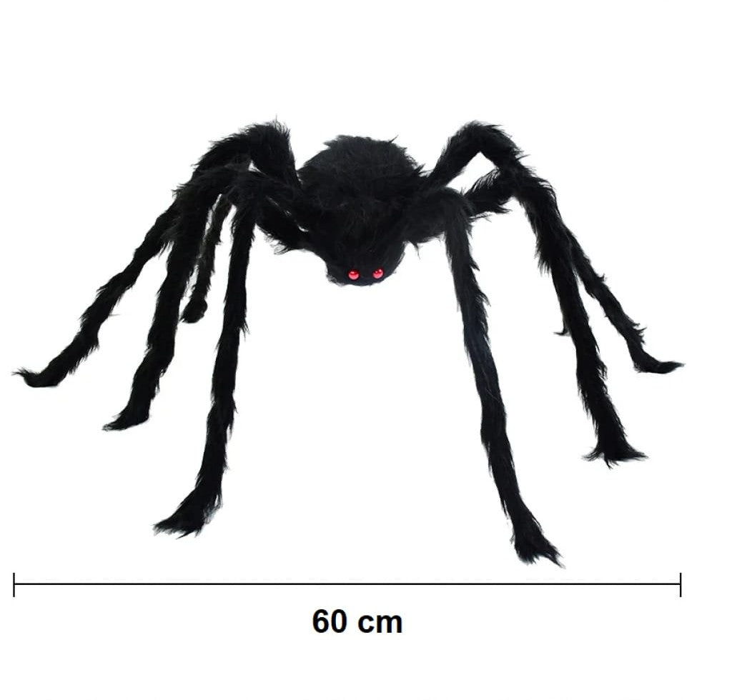 Araña Peluda Decoracion Halloween 60cm
