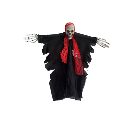 Decoración Calavera Halloween 23cm Colgante
