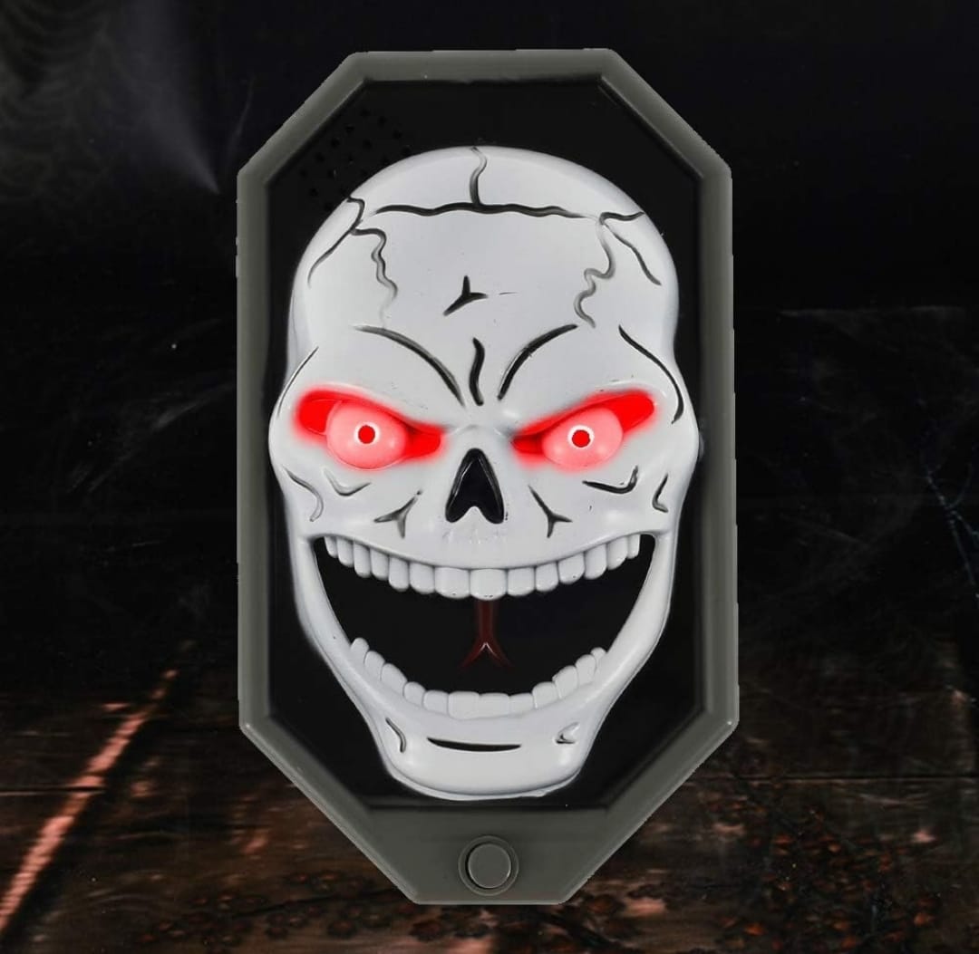 Timbre Decorativo Halloween Luz Y Sonido A Pila