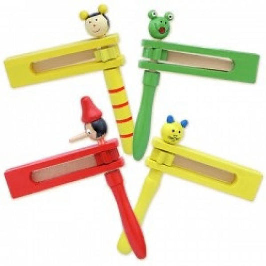 Matraca En Madera Montessori Varios Colores