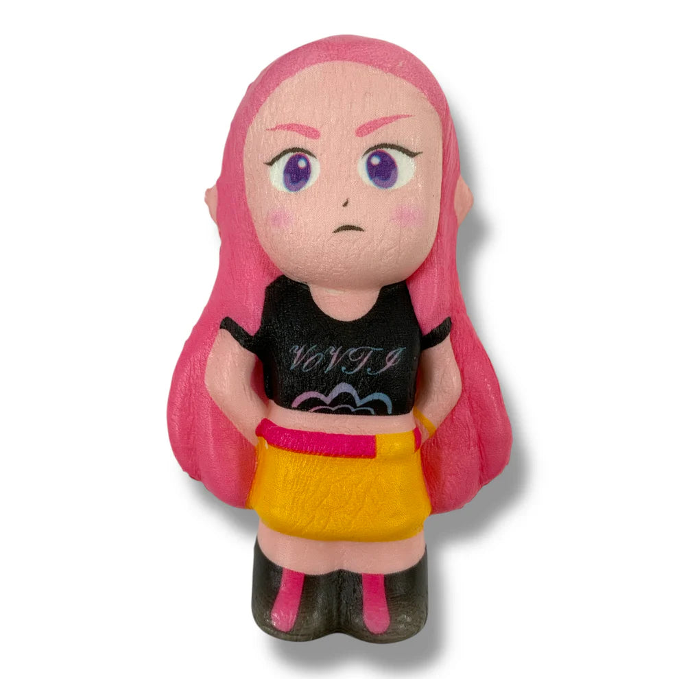 squishy de espuma guerreras kpop unidad 10cm pack x3