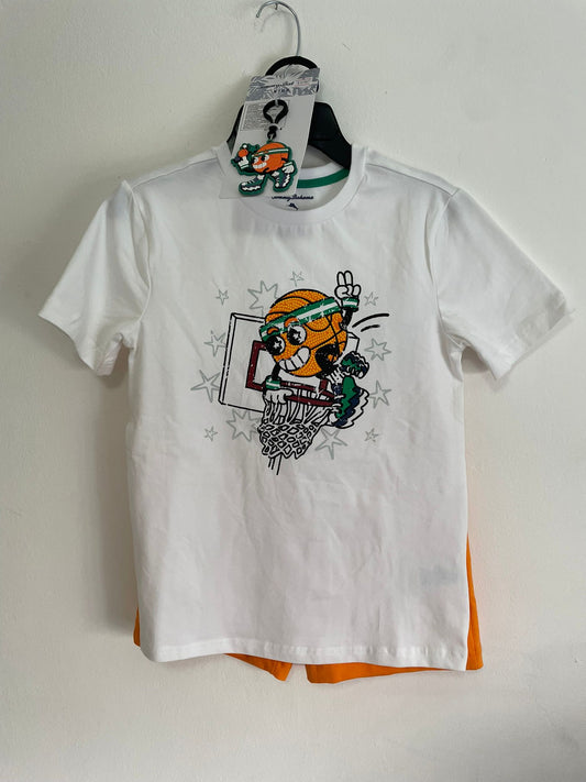 Conjunto Remera Short Y Llavero Tommy Bahama talle 8