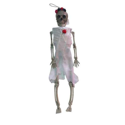 Decoración Calavera Novia O Novio Esqueleto 40cm