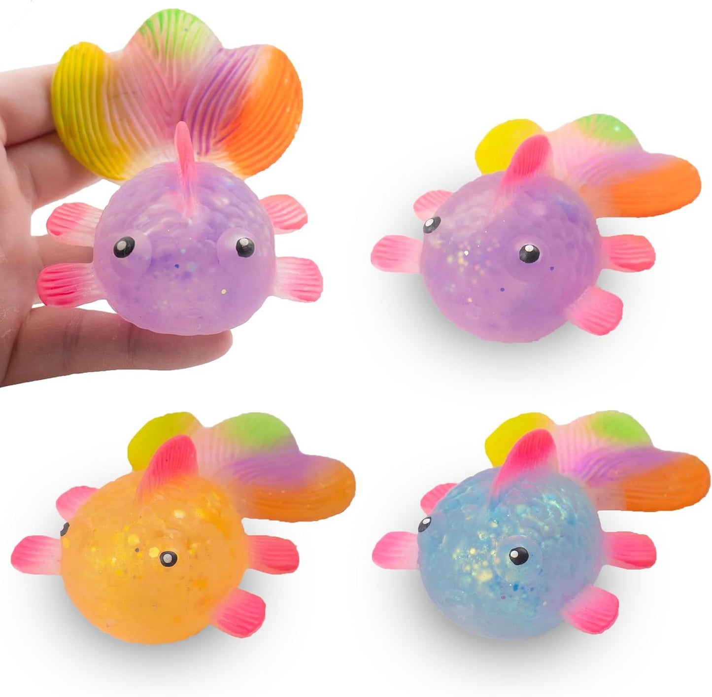 Juguete Squishy Pez Anti Estrés Sensorial Brilloso