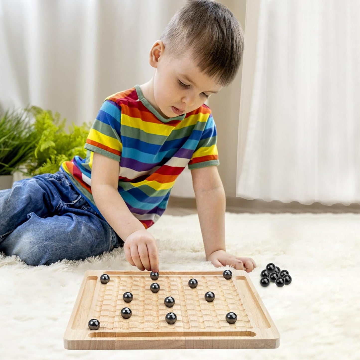Juego De Ajedrez Magnetico De Madera