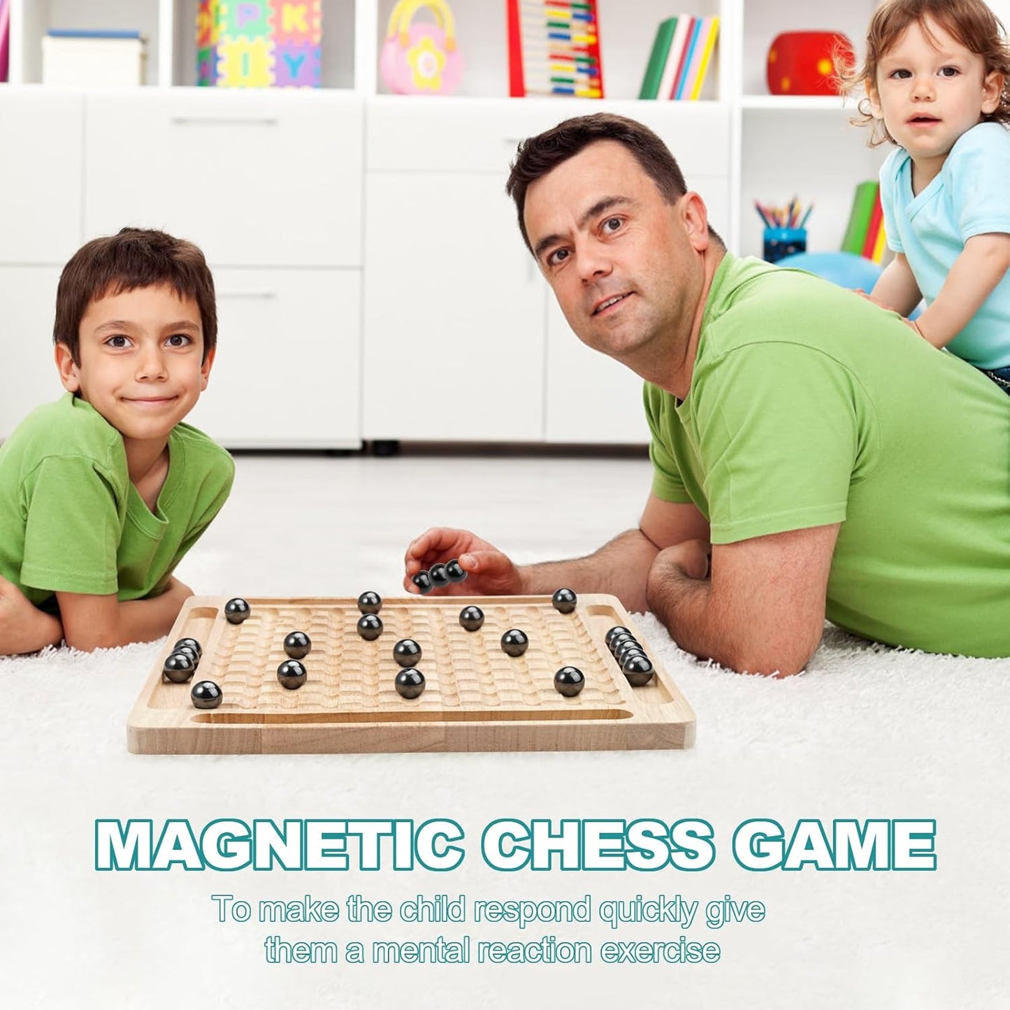Juego De Ajedrez Magnetico De Madera
