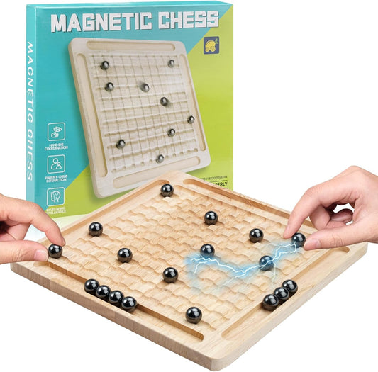 Juego De Ajedrez Magnetico De Madera