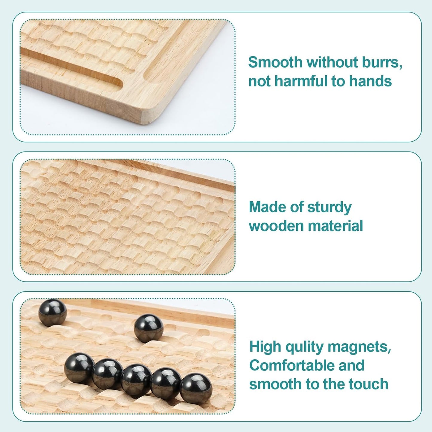 Juego De Ajedrez Magnetico De Madera