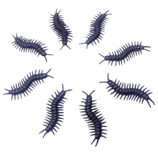 Pack De 6 Cienpiés De 6cm Decoracion Halloween