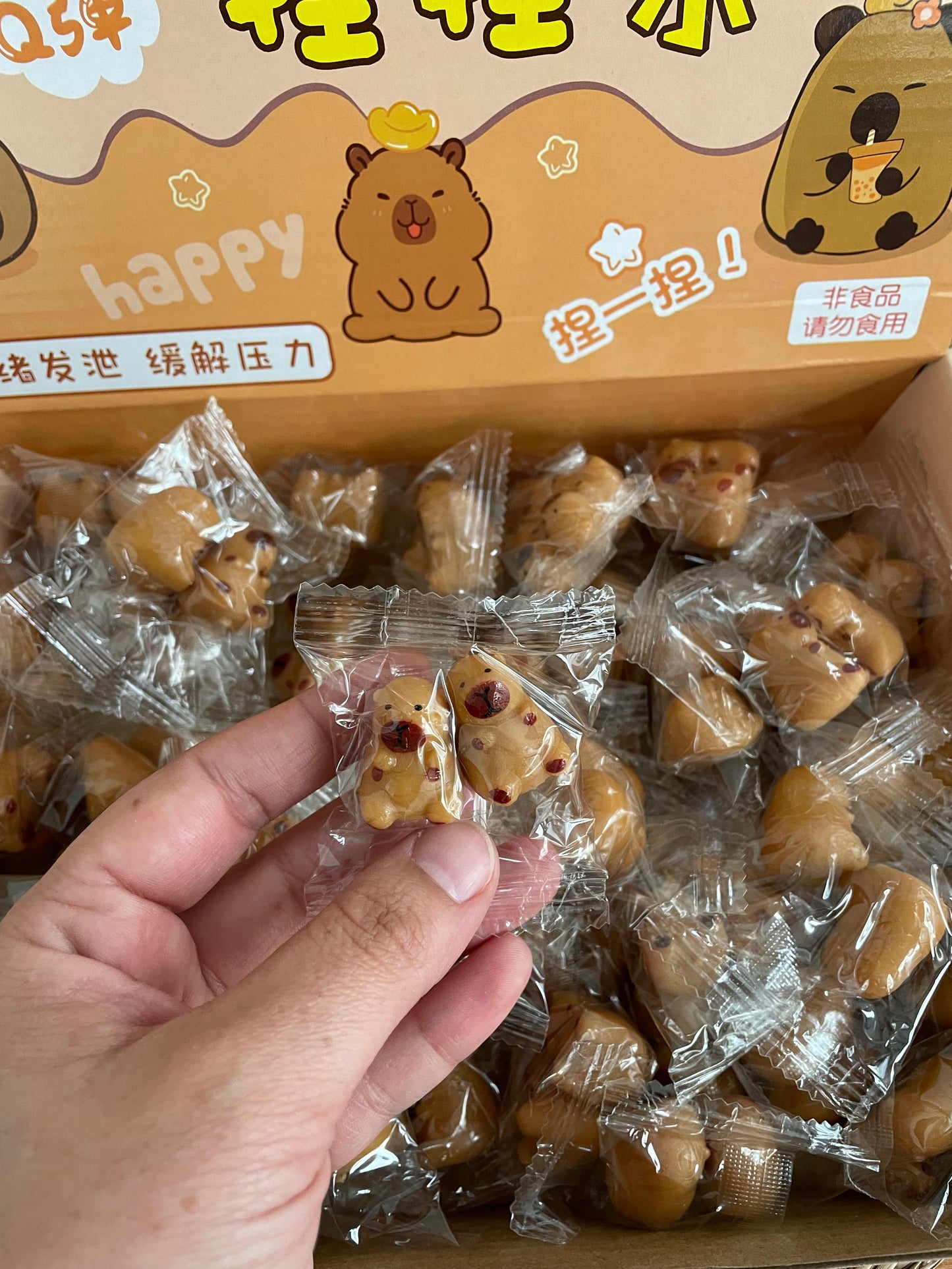 Squishy Mini Capibara 2,5cm Pack X 12 Sorpresitas