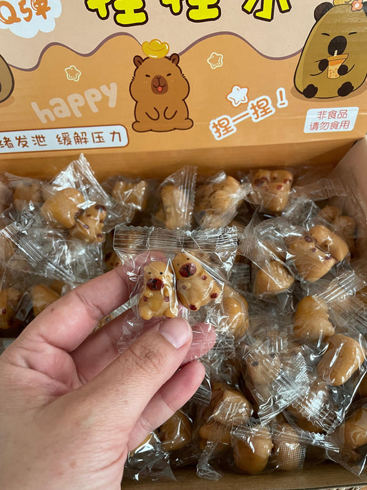 Squishy Mini Capibara 2,5cm Pack X 12 Sorpresitas