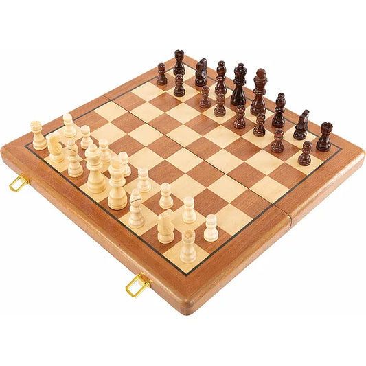 Juego De Ajedrez Profesional Magnético En Madera