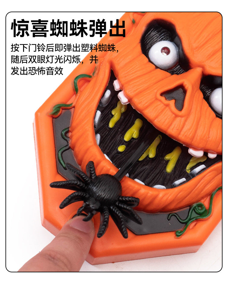 Timbre Decorativo Halloween Luz Y Sonido A Pila