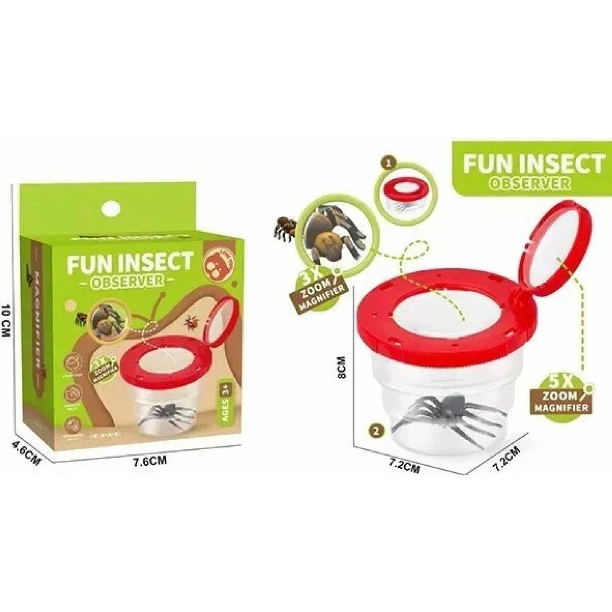 Juego Observador De Insectos Con Lupa Para Niños