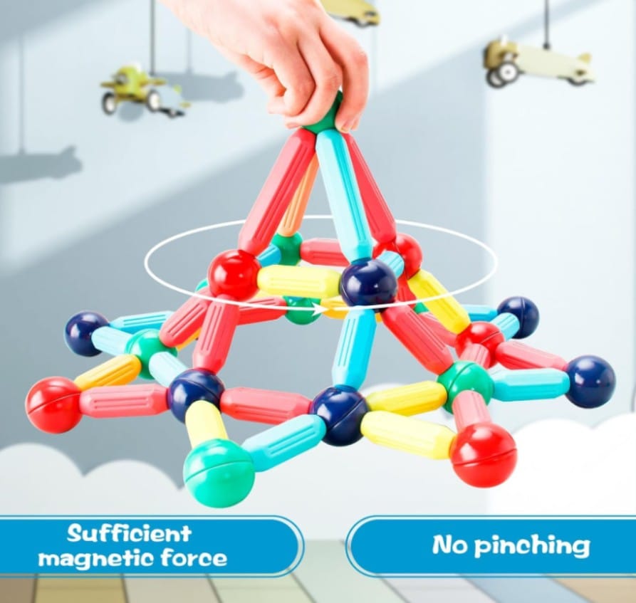 Juego Magnético 38pcs Coloridas Construcción Formas
