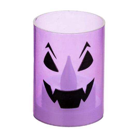 Vela Led En Acrílico 7cm A Pila Pack X2 Halloween