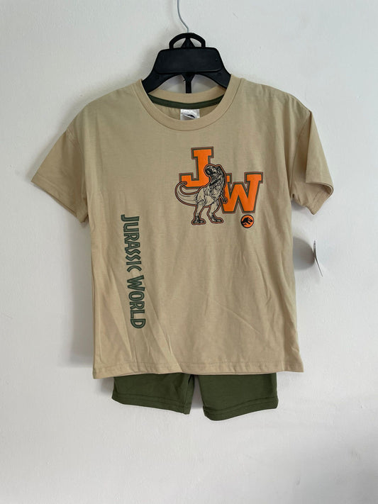 Conjunto Remera Y Short Jurassic World talle 6
