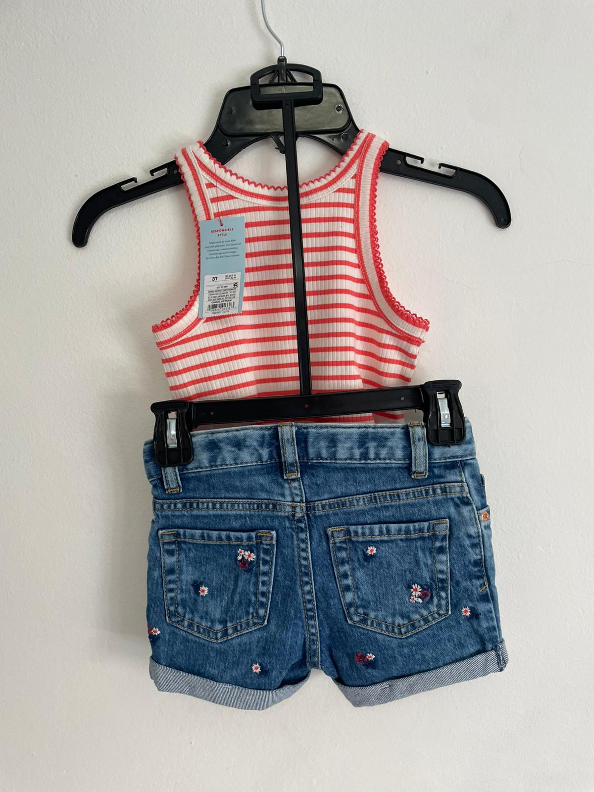 Conjunto Musculosa y Short Cat&Jack talle 3