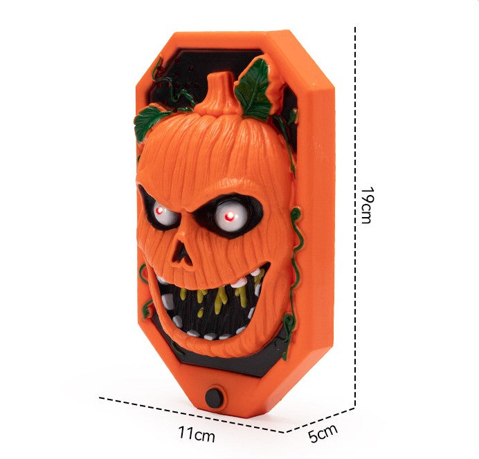 Timbre Decorativo Halloween Luz Y Sonido A Pila