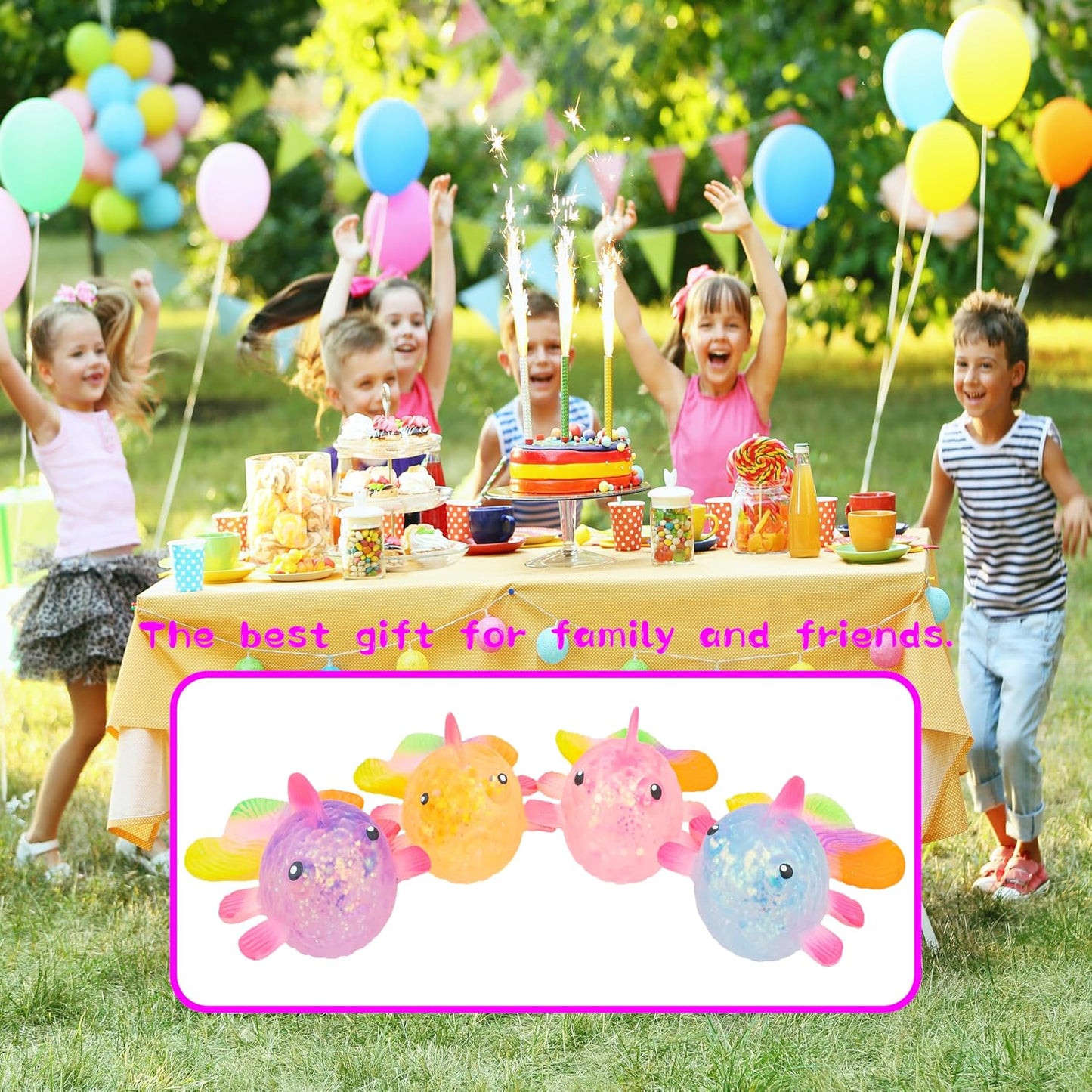 Juguete Squishy Pez Anti Estrés Sensorial Brilloso