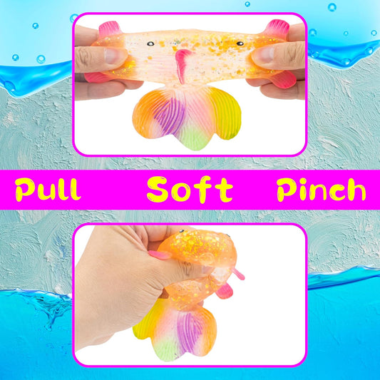 Juguete Squishy Pez Anti Estrés Sensorial Brilloso