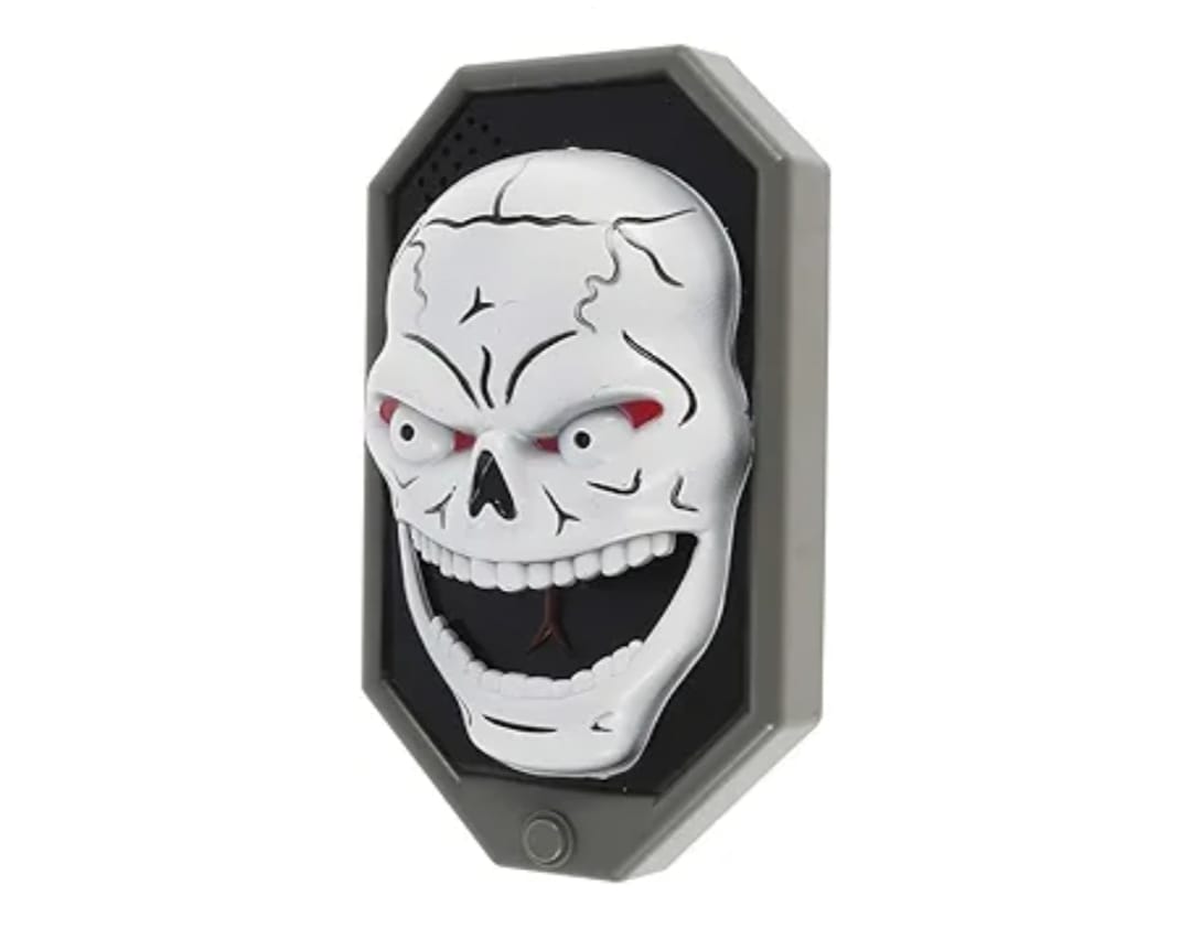 Timbre Decorativo Halloween Luz Y Sonido A Pila
