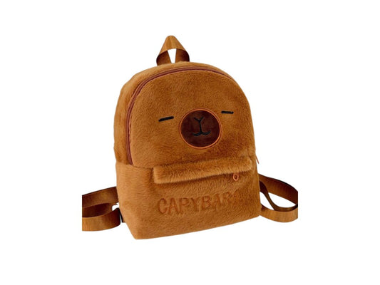 Mochila De Peluche Capibara 26 X 22 Cm
