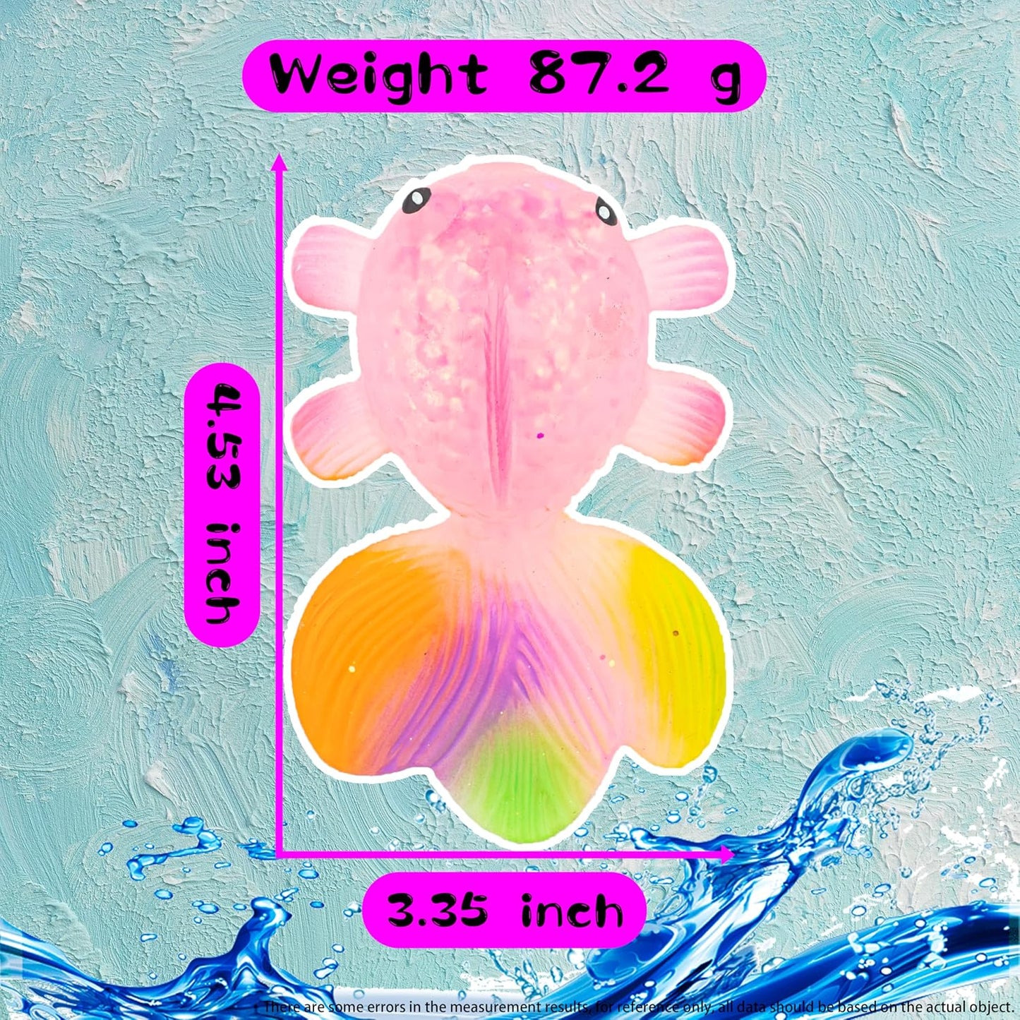 Juguete Squishy Pez Anti Estrés Sensorial Brilloso