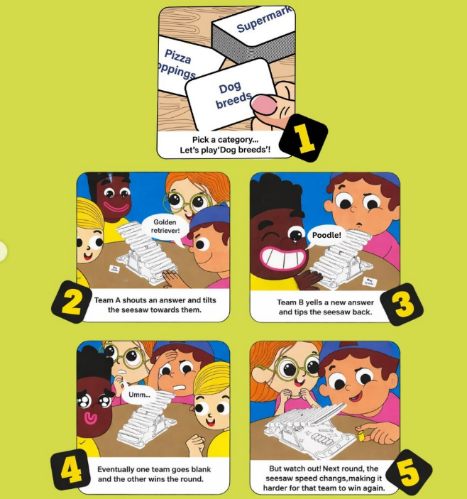Juego De Mesa Quick Thinking Slide Habilidad