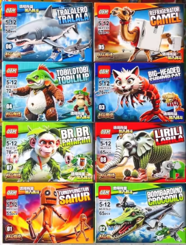 Bloques Para Armar Personajes Italian Brainrot