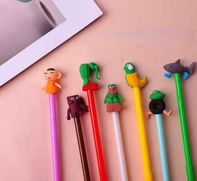 Lapicera Tinta Gel Con Figura Brainrots X12 Surtido