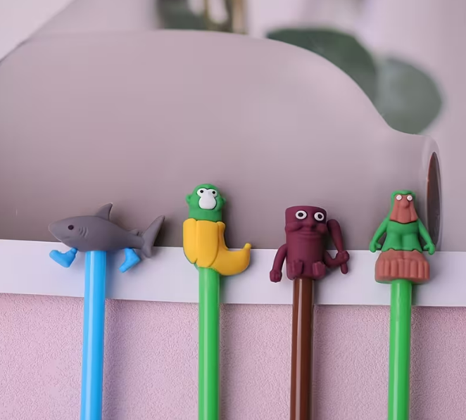 Lapicera Tinta Gel Con Figura Brainrots X12 Surtido