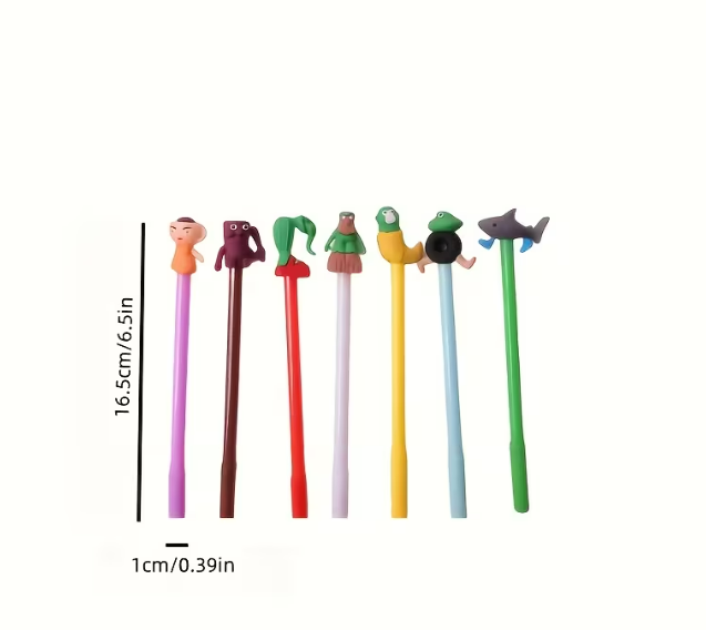 Lapicera Tinta Gel Con Figura Brainrots X12 Surtido