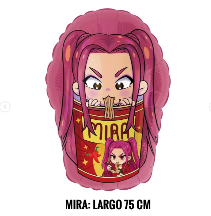 Set 5 Globos Metalizados Guerreras Kpop Hunters
