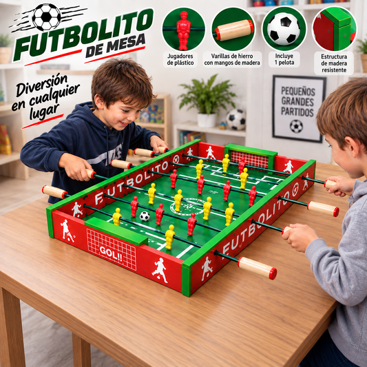 Futbolito De Mesa De Madera 79x72cm