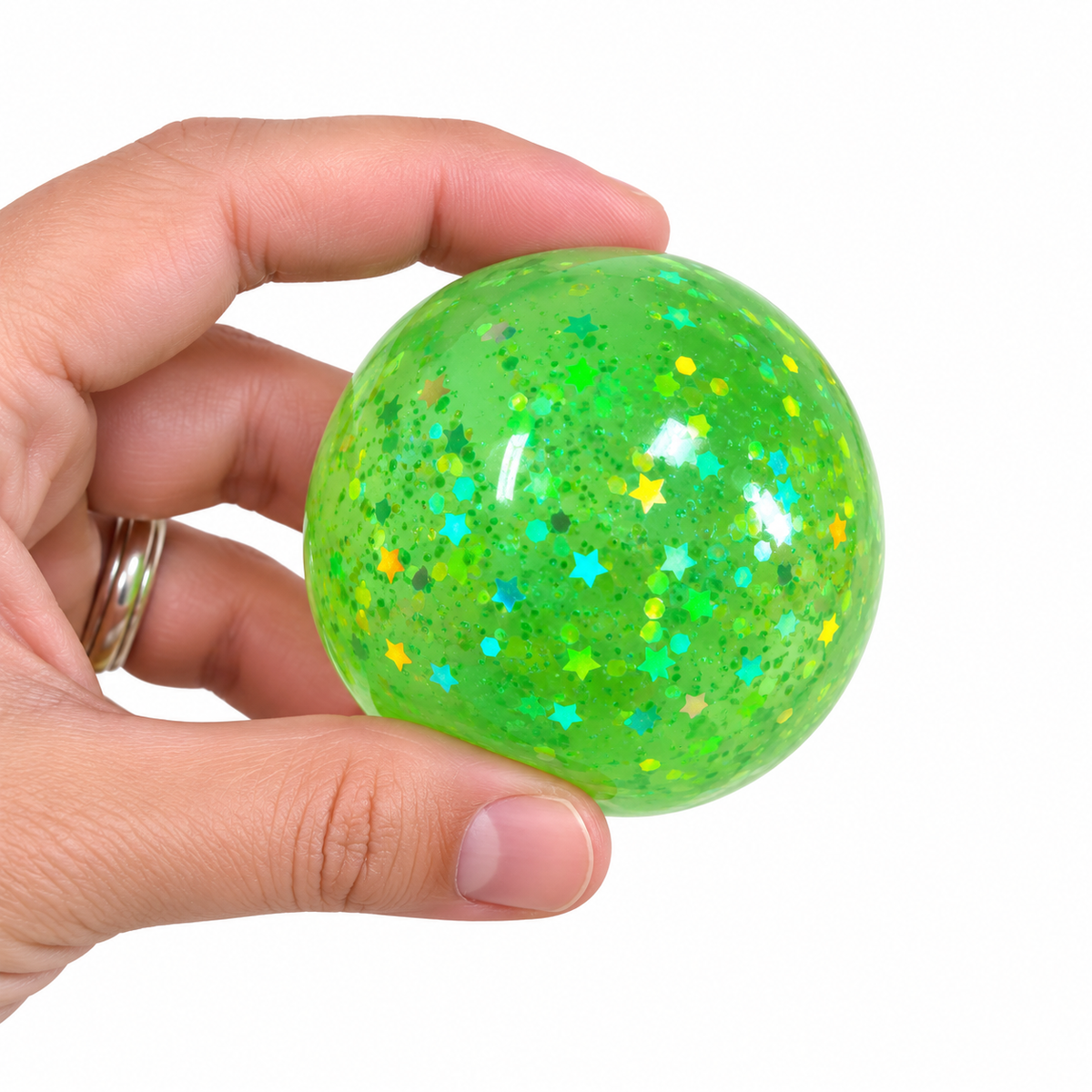 Jugete Antiestres Pelota Con Glitter