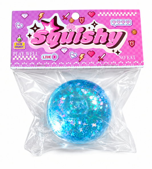 Jugete Antiestres Pelota Con Glitter