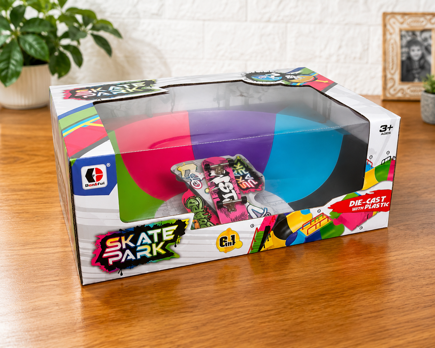 Juego Pista Rampa Con Skate Para Dedos Skatepark Modelo A