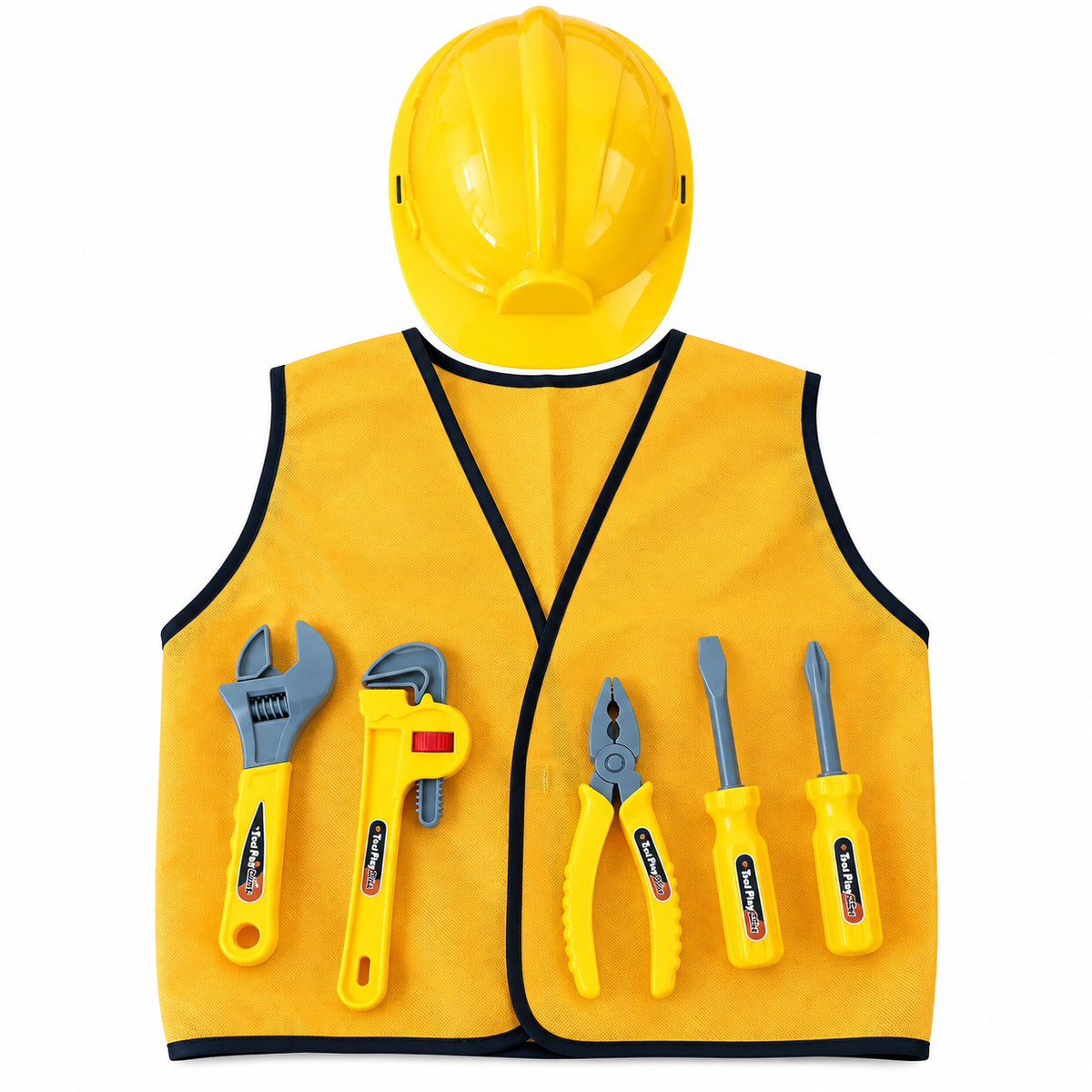 Disfraz Infantil De Constructor Casco+herramientas