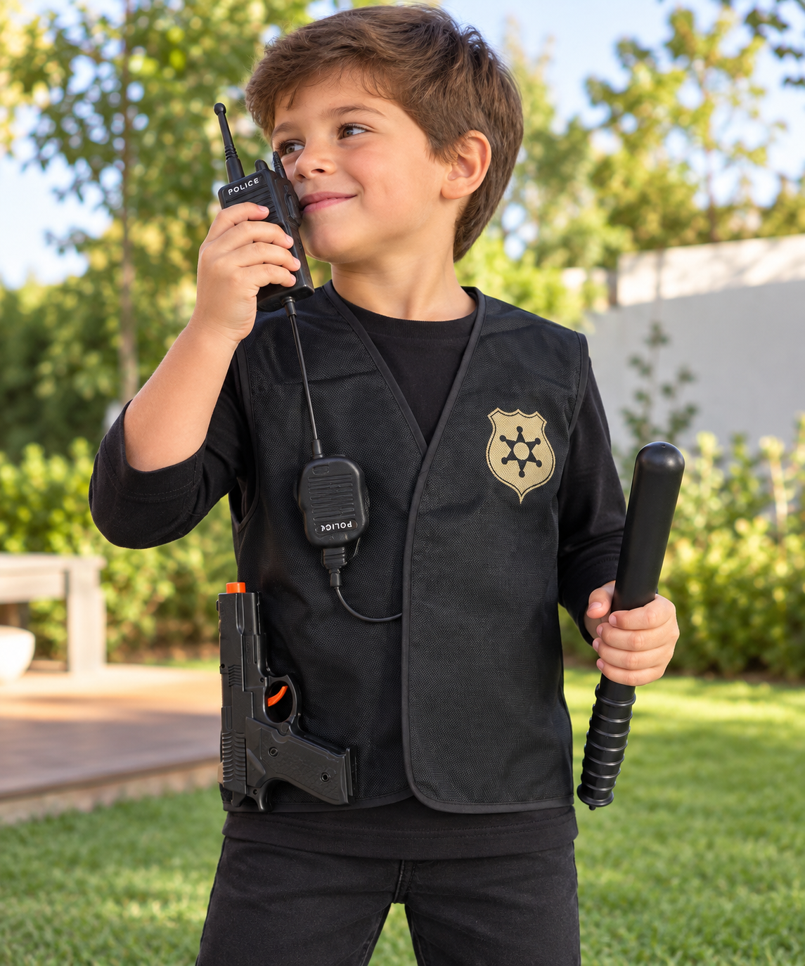 Disfraz Infantil De Policía Con Accesorios 3-7años