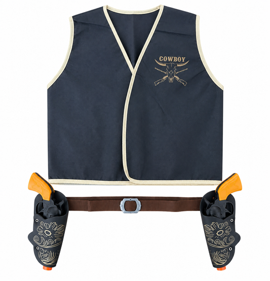 Disfraz Infantil Cowboy Vaquero Chaleco y Accesorios
