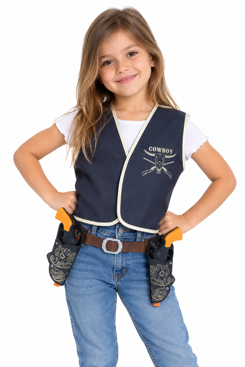 Disfraz Infantil Cowboy Vaquero Chaleco y Accesorios